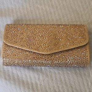 Sparkly Champagne Clutch